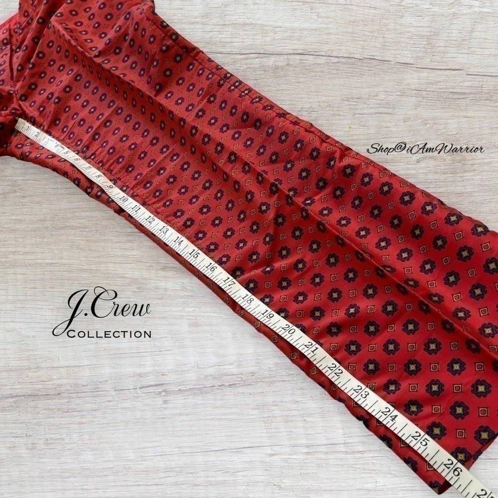 J.Crew Collection silk neck-tie foulard print cigarette pants *shop@iamwarrior - Picture 5 of 11